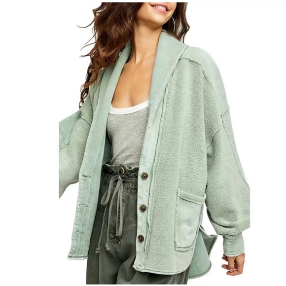 Free People Jordan Reverse Fleece Shacket - Picture 8 of 10